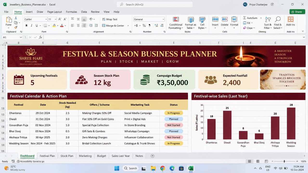 Festival & Season Planner